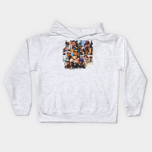 Jersey Shore Collage Kids Hoodie by ematzzz